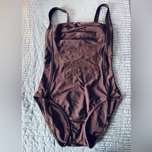 Ultra flattering classic black Calvin Klein swimsuit
